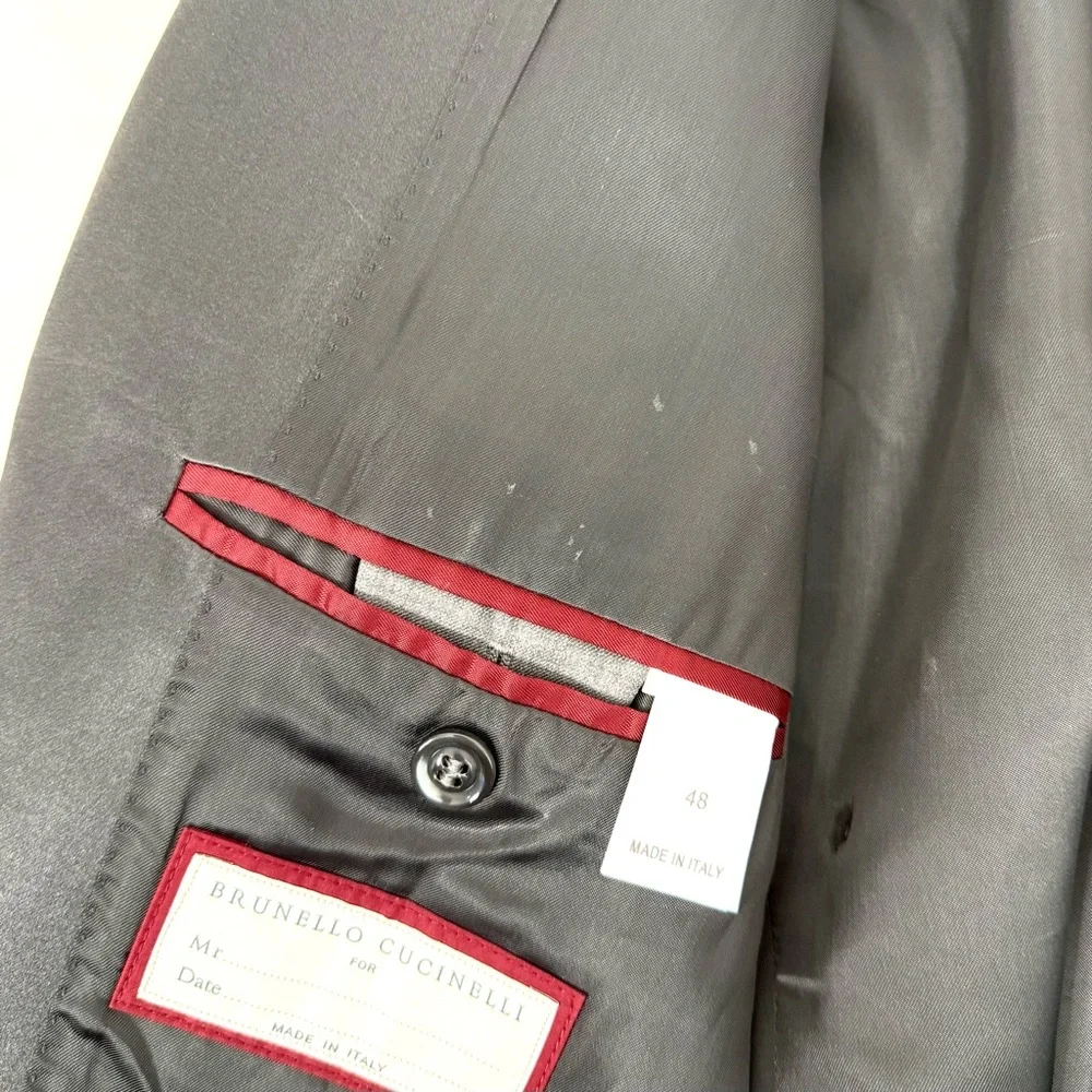 Brunello Cucinelli Silk & Wool Shawl Collar Formal Jacket | 38 - Picture 14 of 15